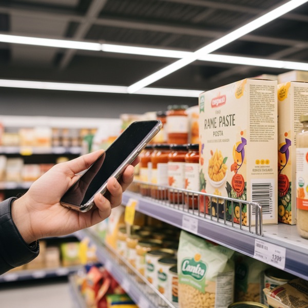 Scan d'un produit avec smartphone