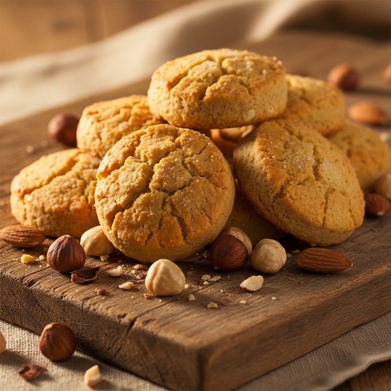 Biscuits avec traces de fruits à coque